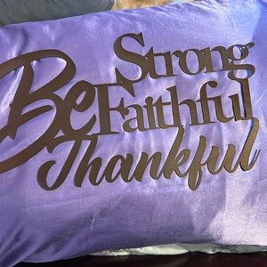 Redline Steel Wall Decor “Be strong ,faithful , thankful”